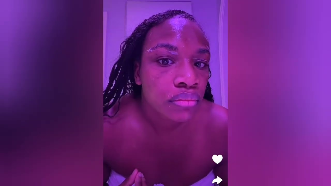 Claressa Shields, shares late night skin care routine mask 