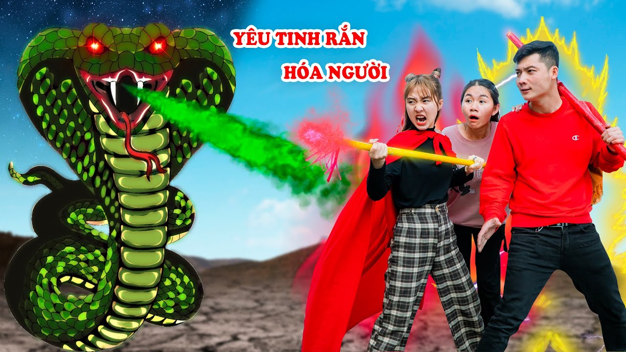 YÊU TINH RẮN HÓA NGƯỜI ĐẠI CHIẾN VS NATRA - Quyết Tâm Vượt Qua Kiếp Nạn Thứ 4 - Phim Hài Táo Xanh TV