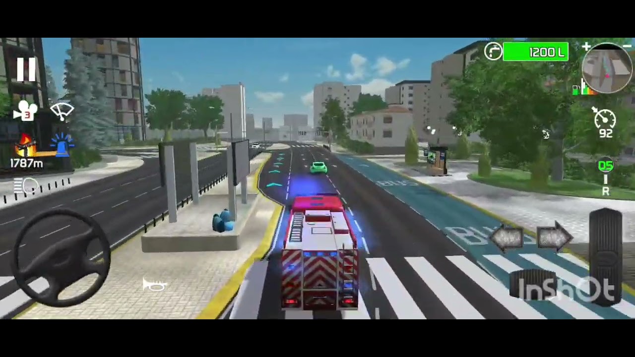 Fire Engine Simulator Gameplay (Scania Fire Truck)