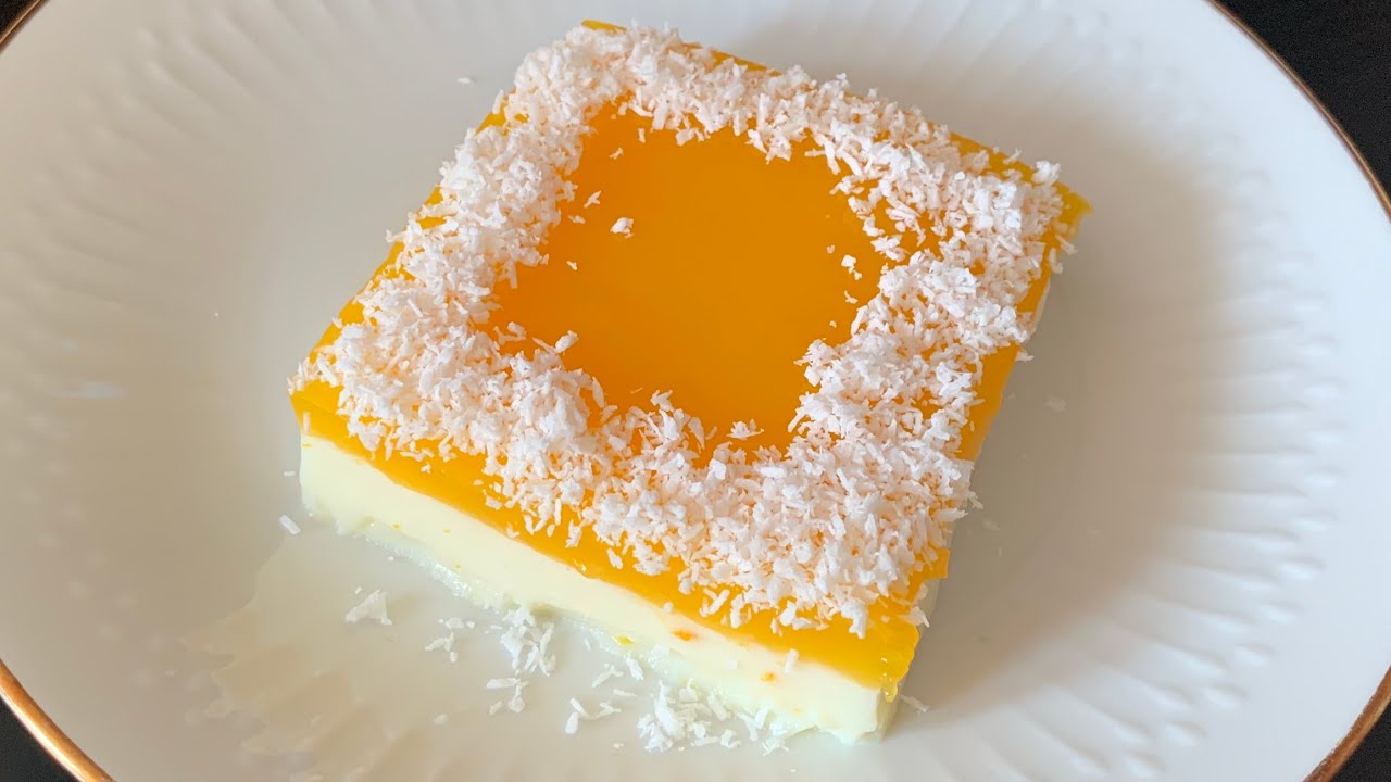 Orange Pudding No Oven || Orange Jelly Dessert No Bake || Orange Dessert || Orange Juice Halwa