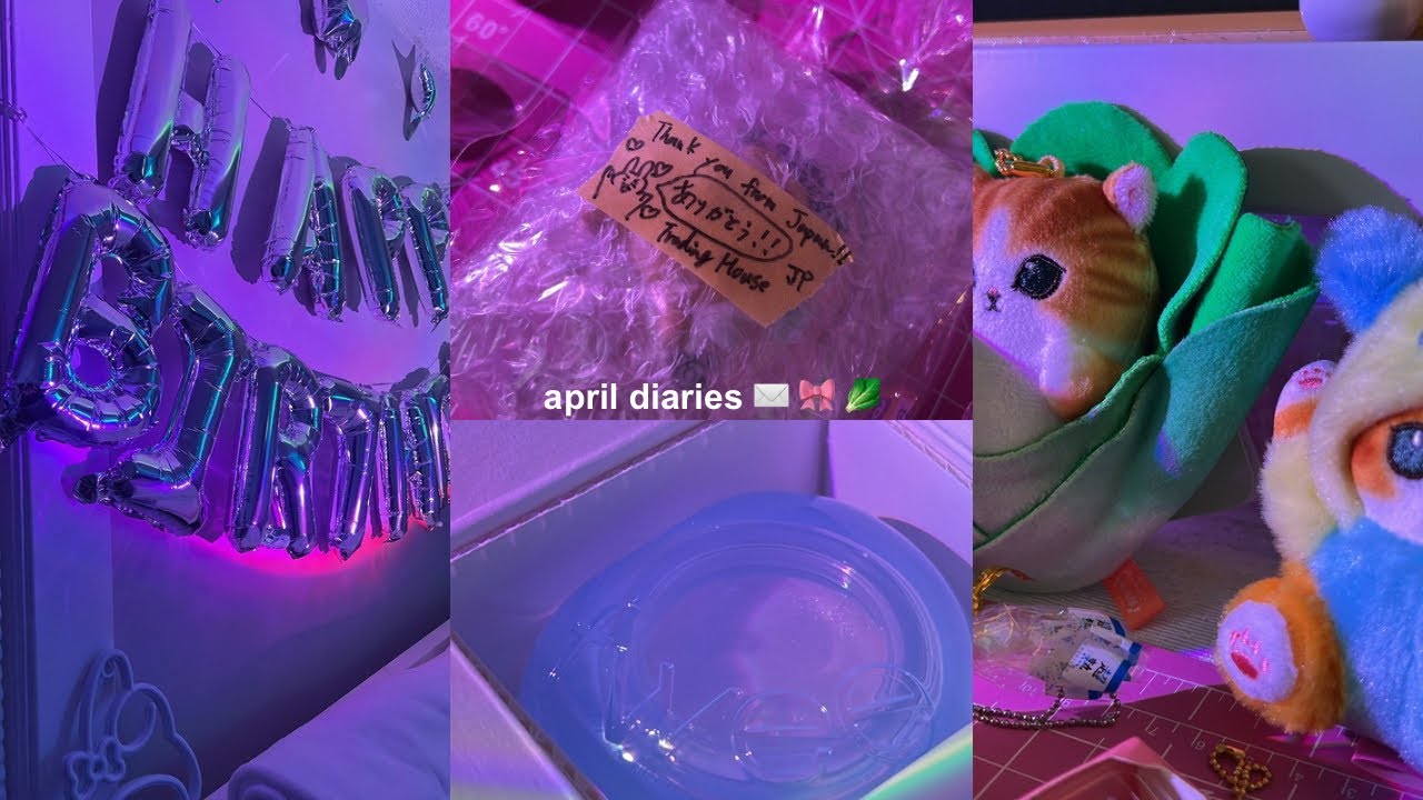 april diaries ✉️🎀🥬 | 1 year older in my 20's🥳, ateez ticketing AGAIN 🎫, keychain unboxing 🥬, etc.