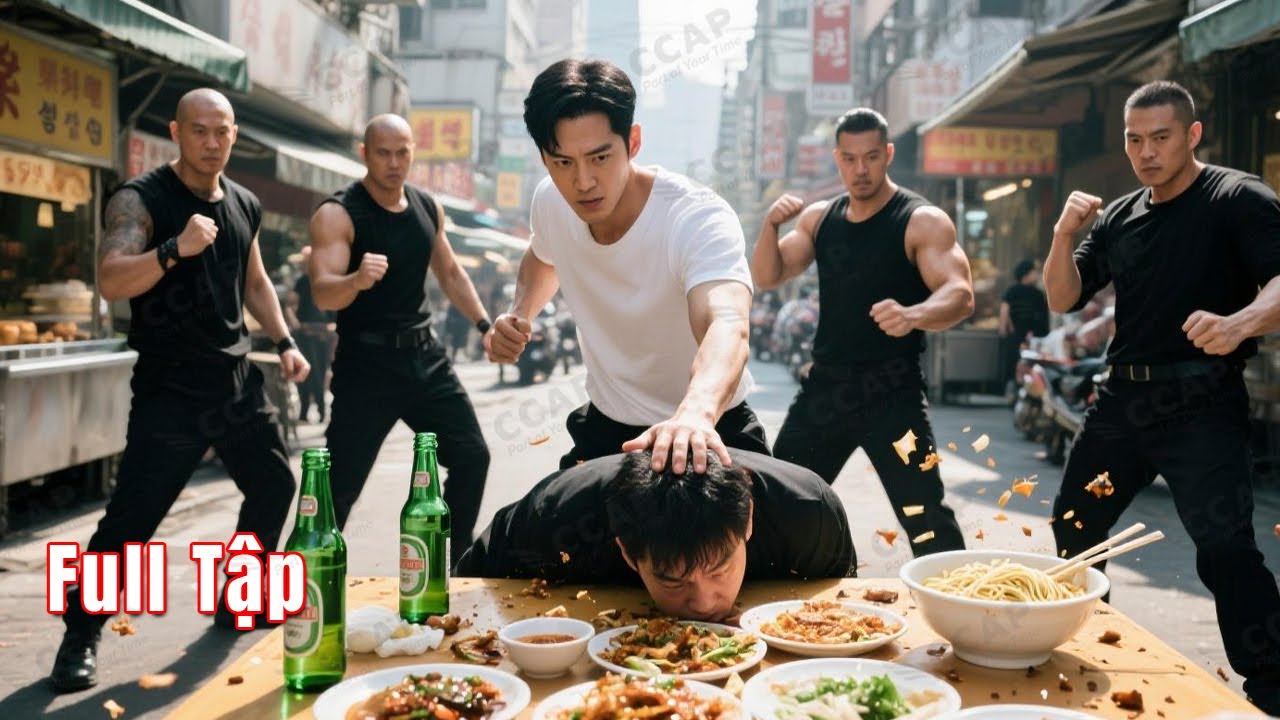 Chiến Thần ăn mặc giản dị đi ăn mì lề đường bị đám côn đồ lật bàn đòi dạy dỗ và cái kết
