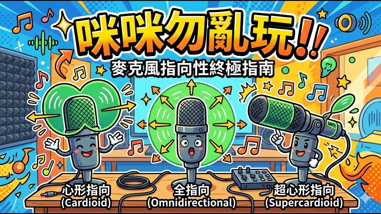 哲言不同攝影篇 - 咪咪勿亂玩！拍片唔講畫面講收音？兩位麻甩佬教你揀咪！一文睇清指向性、動圈/電容咪分別 #廣東話 #收音技巧 #電容咪 #動圈咪 #麥克風指向性 #錄音室秘辛 #拍片器材