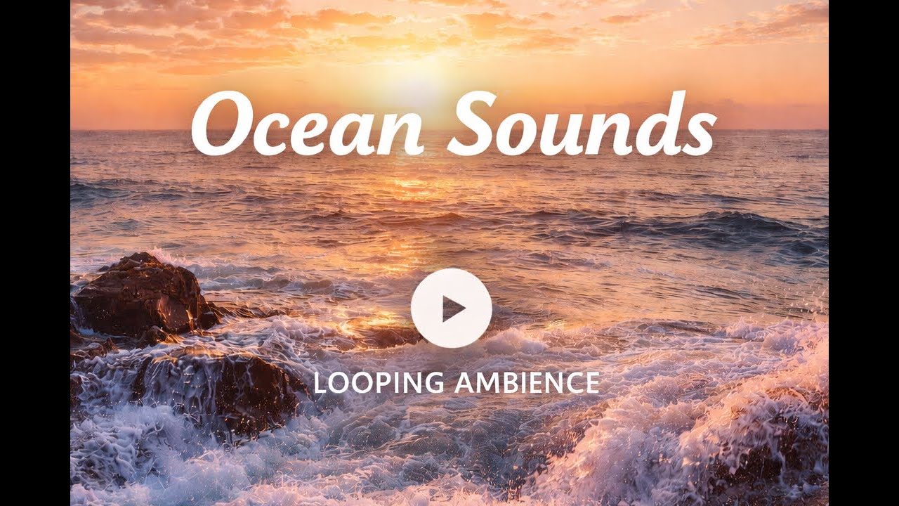🌊 Ocean Sounds 2 Hours | Relaxing Sea Waves for Sleep, Meditation & Focus | Looping