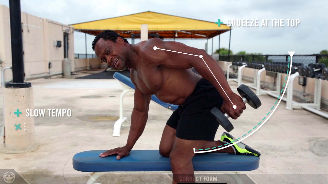 Build the Biggest part of your Arm: Tricep Kickbacks 2/3rds of your arms size!