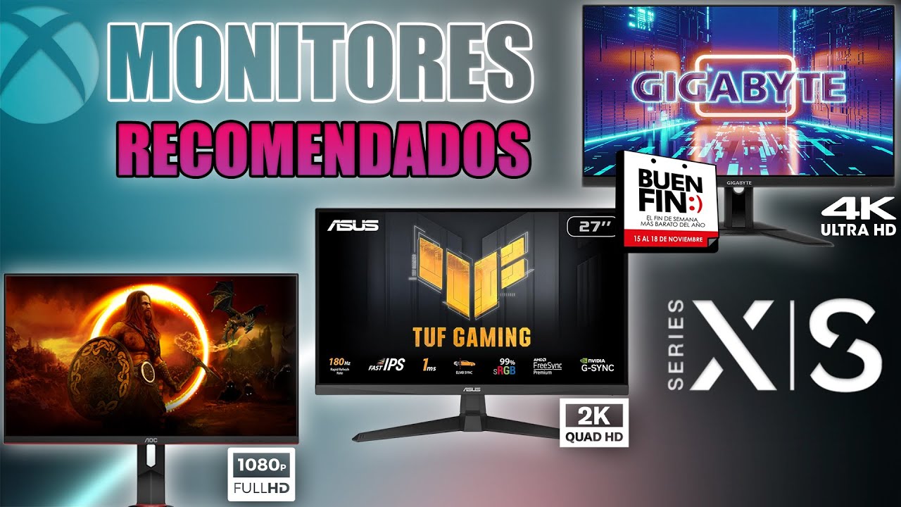 MONITORES RECOMENDADOS PARA XBOX SERIES S | X 2024