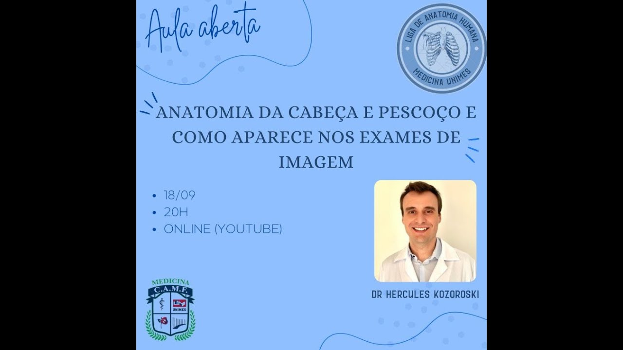 Anatomia de cabeça e pescoço na Tomografia e Ressonância