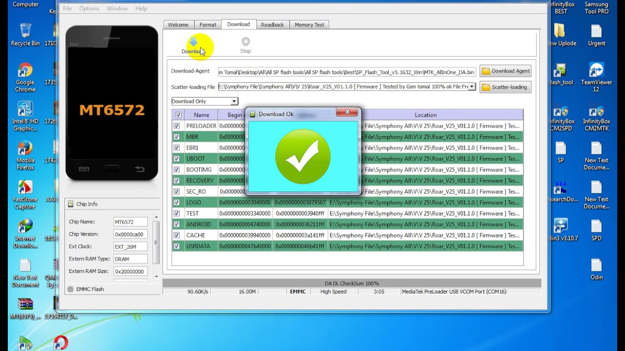 How to flash Symphony V25 video tutorial