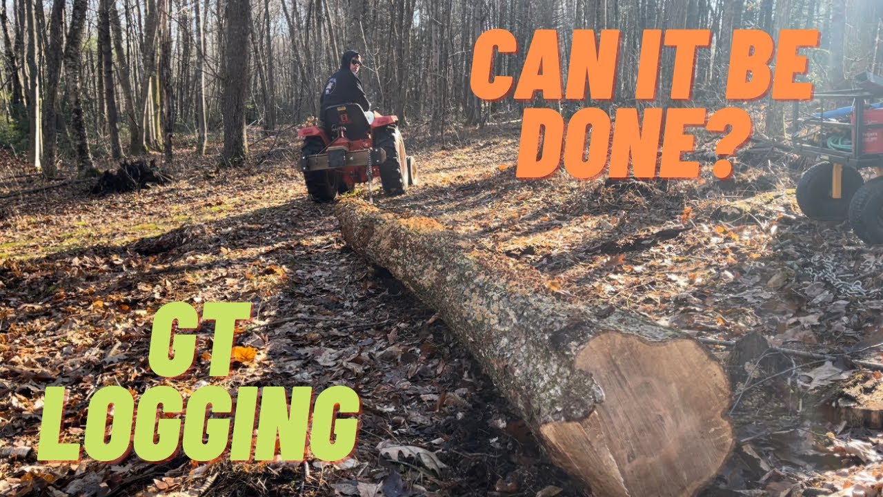 Can you log with a garden tractor?
