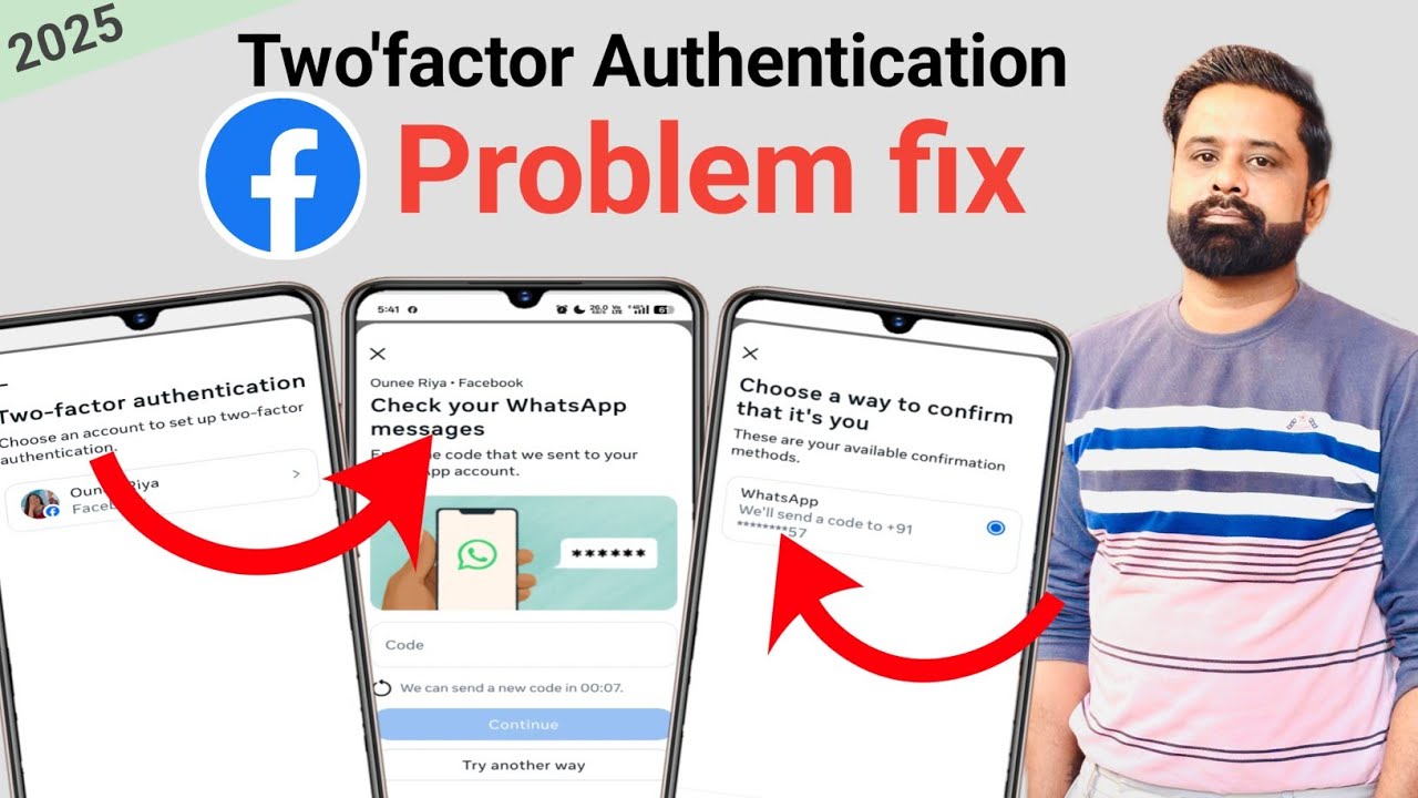 Facebook Two-factor authentication problem 2025 | check your WhatsApp messages | number change issue