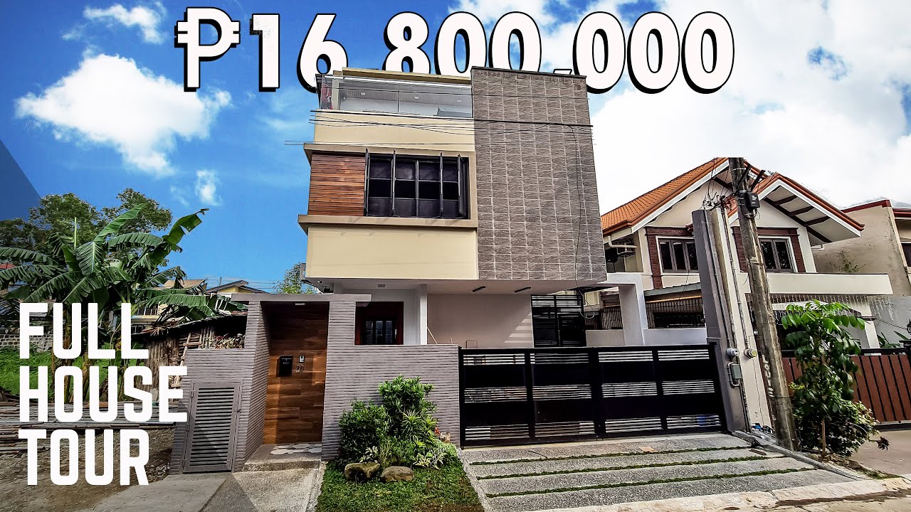 House Tour FEC168 | 3-Storey Modern Tropical House and lot for sale | Filinvest East, Cainta Rizal