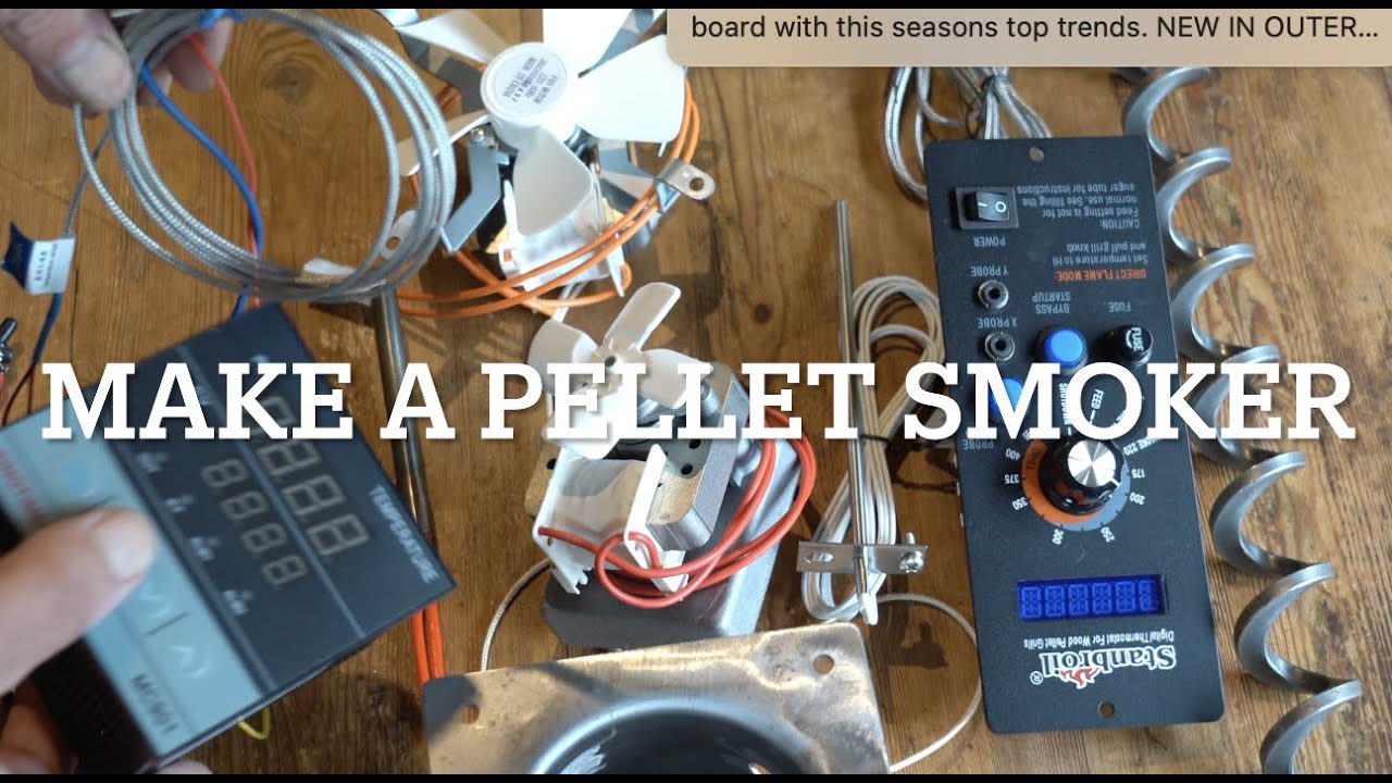DIY PID & timed pellet smoker part 1 self build