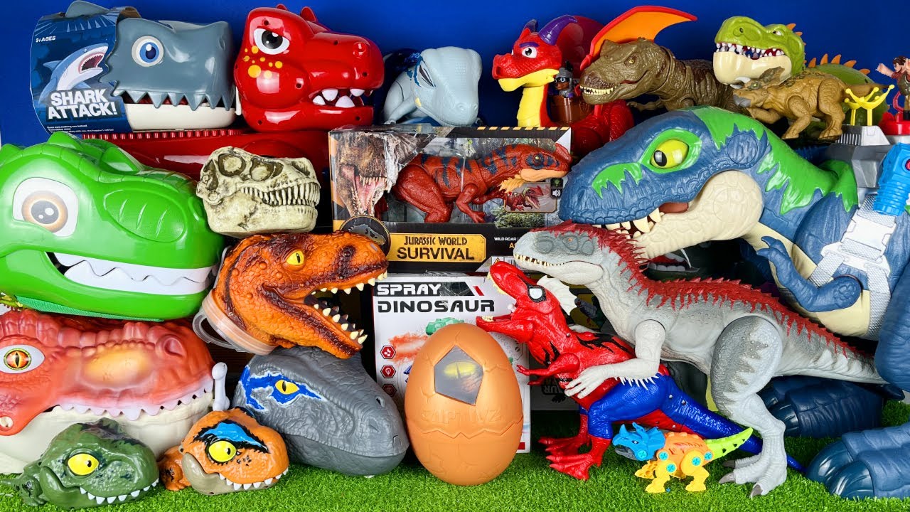 Jurassic World Unboxing Review Asmr Dinosaur T-rex Spider Rex Indominus Rex Triceratops Afrovenator