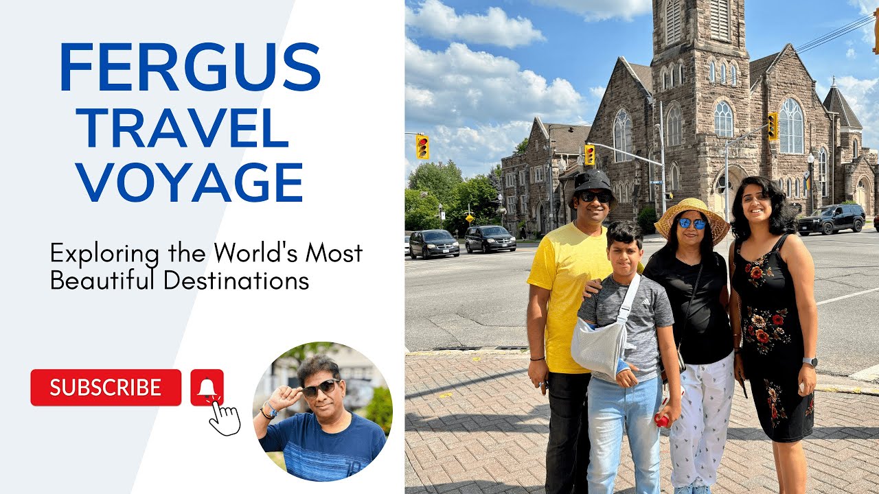 Fergus Town Wellington County Ontario Canada 🇨🇦 | Day Trip Vlog | 4K Full HD