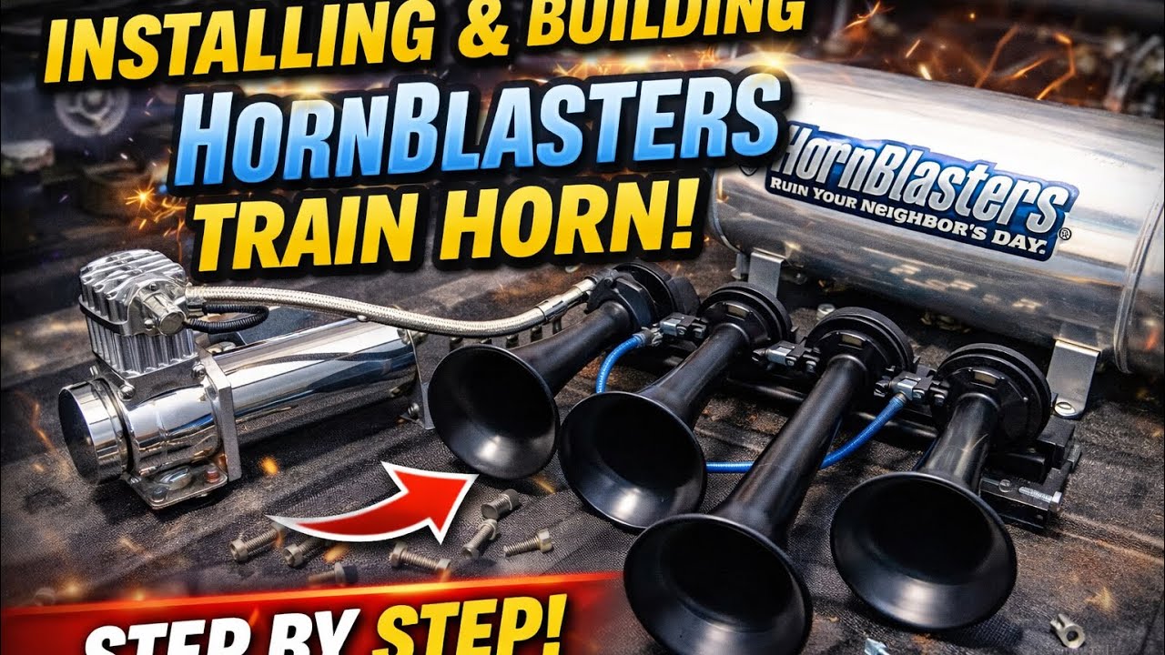 HornBlasters Train Horn Build | Complete Setup, Wiring & Testing!