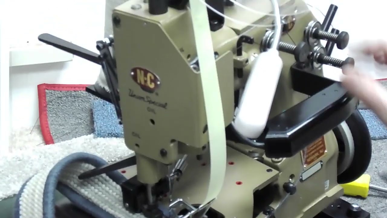 How to make tension adjustments on an NC Carpet Serger