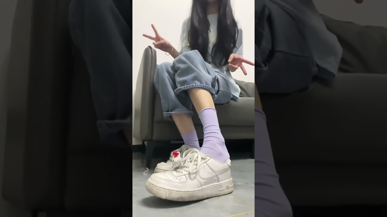 Purple socks so cute #stockings #foot #feet #socks #shortvideo #fashion #socksaddict #girl #stocks