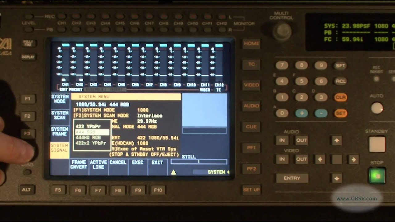 System Frequency (short) - Sony SRW-5800 (3/14)