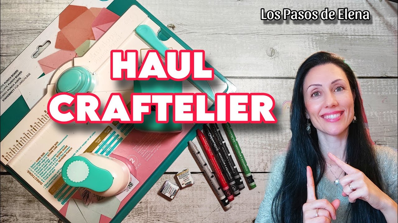 HAUL de COMPRAS 🛍️🖍️CRAFTELIER🛍️  #watercolor #schmincke #pen #haul #compras #scrapbooking