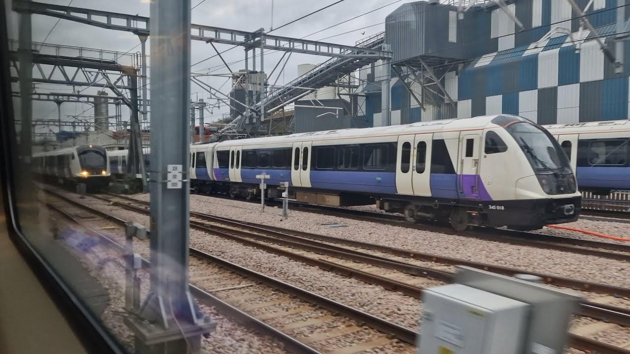 Elizabeth Line Class 345 Train Ride Paddington to Ealing Broadway & Interchange to Central Line