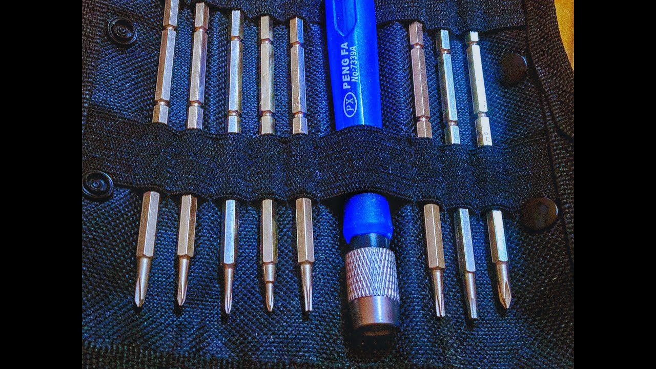 #1 Peng FA No. 7339A 16 Precision Screwdriver Bit Kit with Reversible Handle