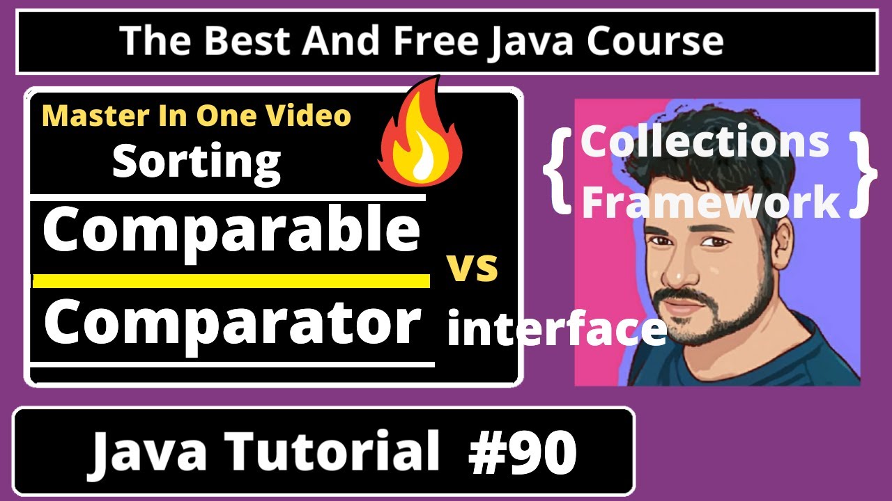 Java Tutorial: Sorting in Collection,  Comparable and Comparator interface | part 90