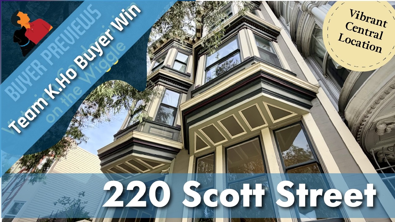 Buyer Preview: 220 Scott Street, Victorian Flat, Outdoor Space, Duboce:Haight San Francisco - 4K