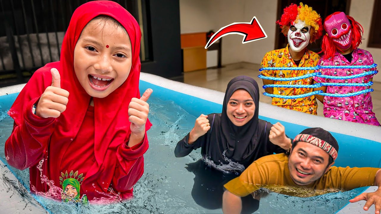 AQILA MELAWAN BADUT JAHAT MISTERIUS PENGHUNI KOLAM