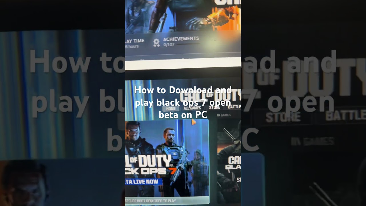 How to Download and play black ops 7 open beta on PC