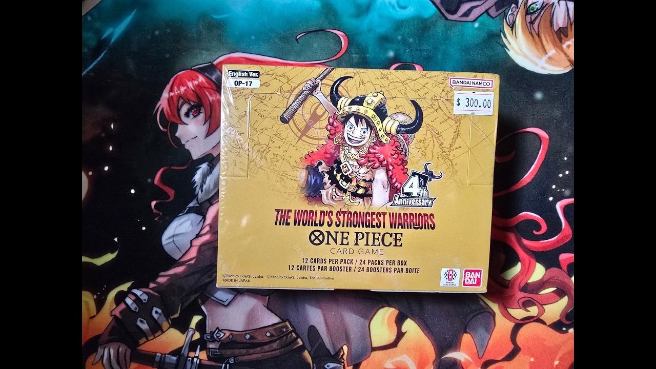 one piece card game the world's strongest warriors  booster box opening op17