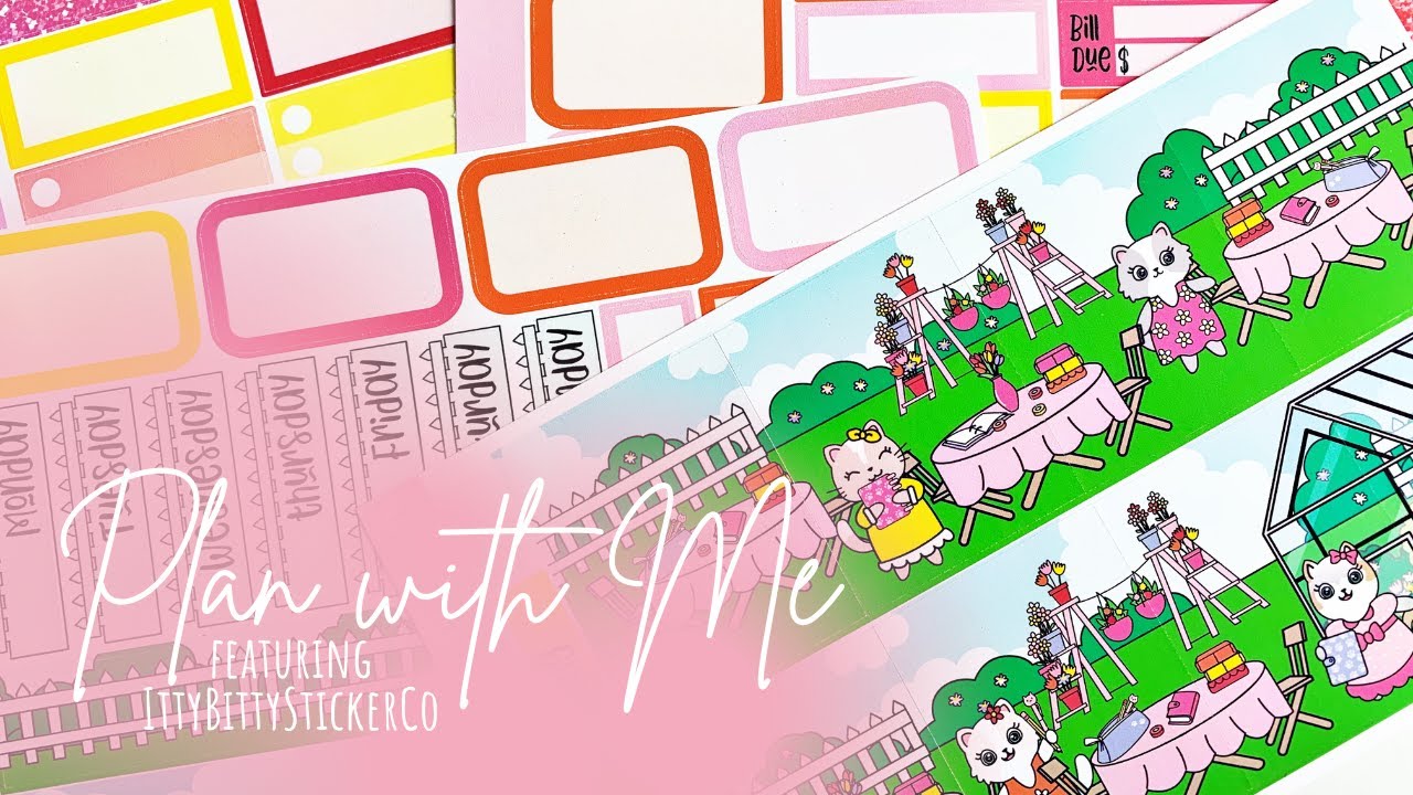 Plan With Me | IttyBittyStickerCo | Erin Condren Life Planner