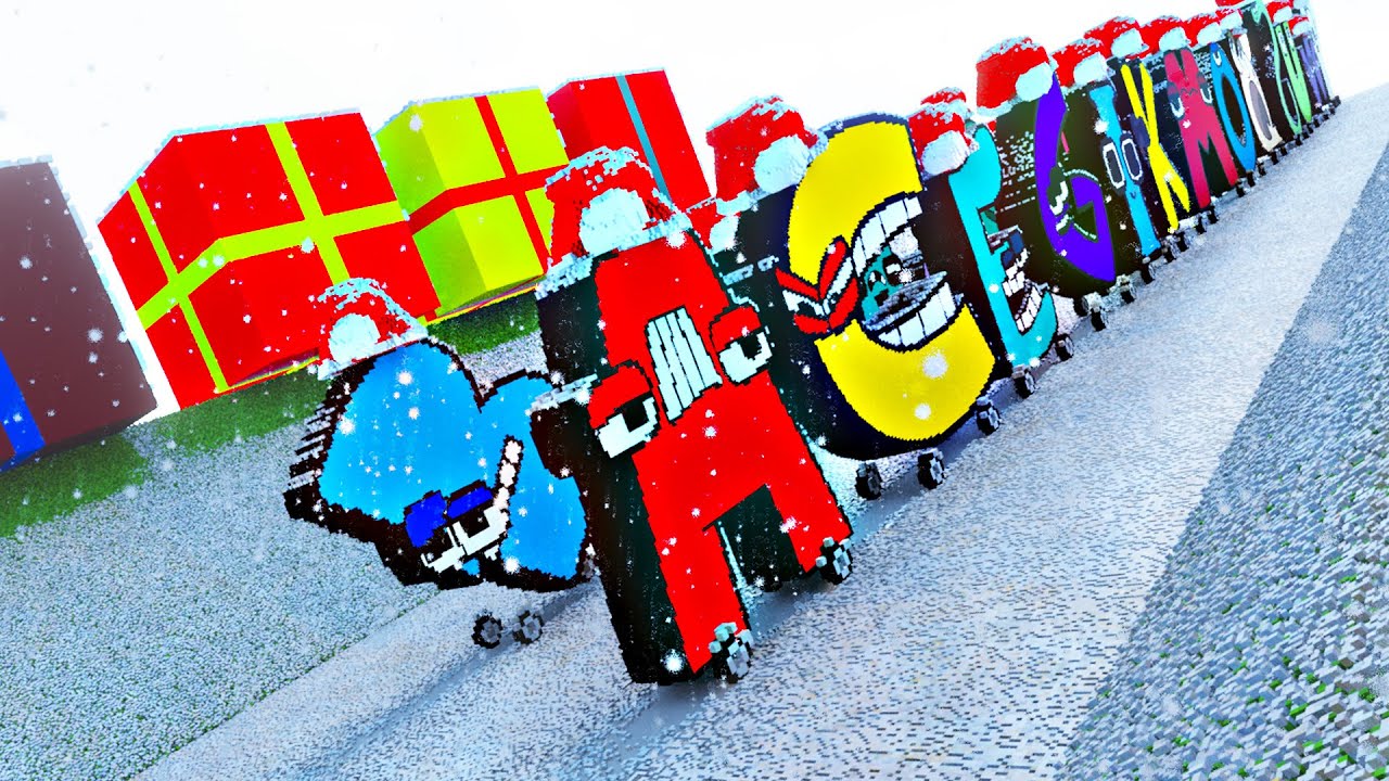Alphabet Lore Cars vs Down of Death in Teardown