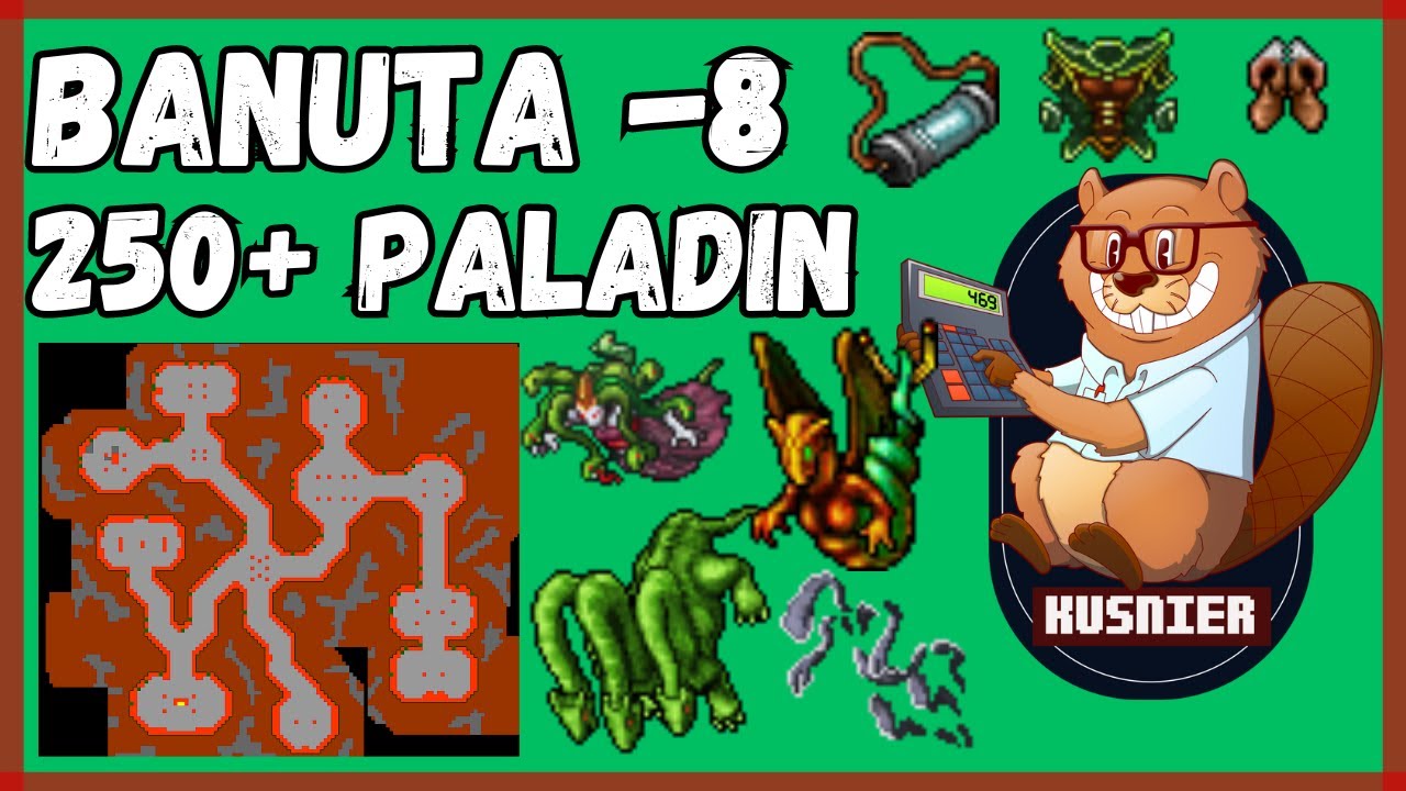 Deeper Banuta -8 (bottom floor) | 250+ Paladin | Tibia