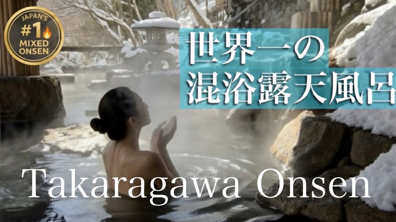 [桃旅momotabi] The Best Mixed Hot Spring in Japan! Takaragawa Onsen Snow Experience 日本一の混浴露天風呂 宝川温泉