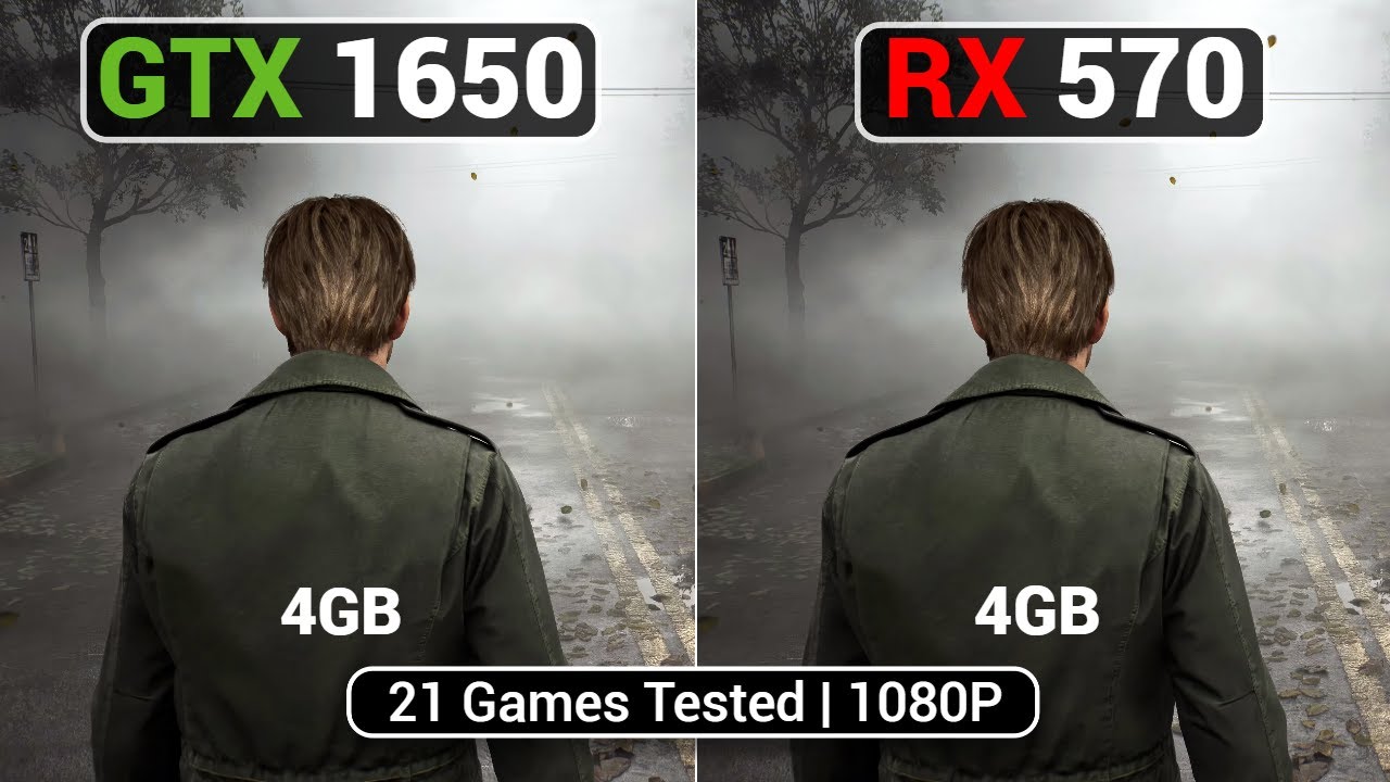 Nvidia GTX 1650 vs AMD RX 570 4GB  | 21 Games Tested