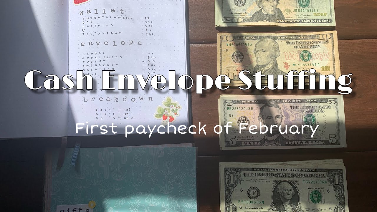 INCONSISTENT CASH ENVELOPE STUFFING ~ first paycheck of February