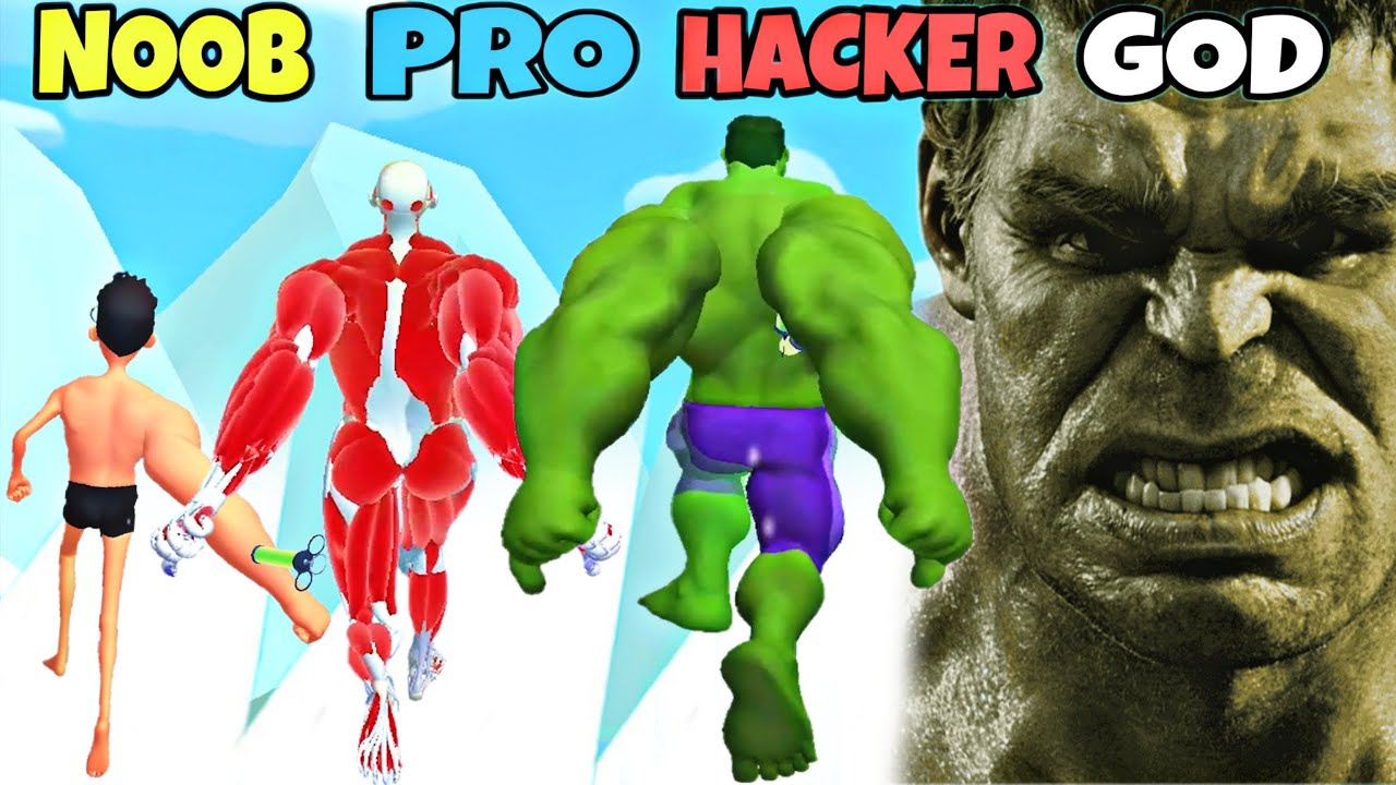 NOOB vs PRO vs HACKER vs GOD in Big Muscled
