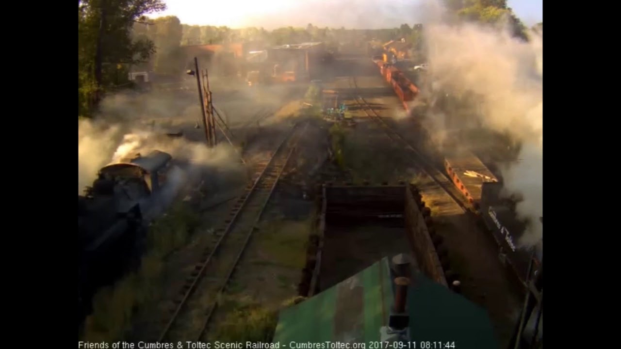 9/11/17 C&TS Engineer Fireman's student train Chama, NM morning departure