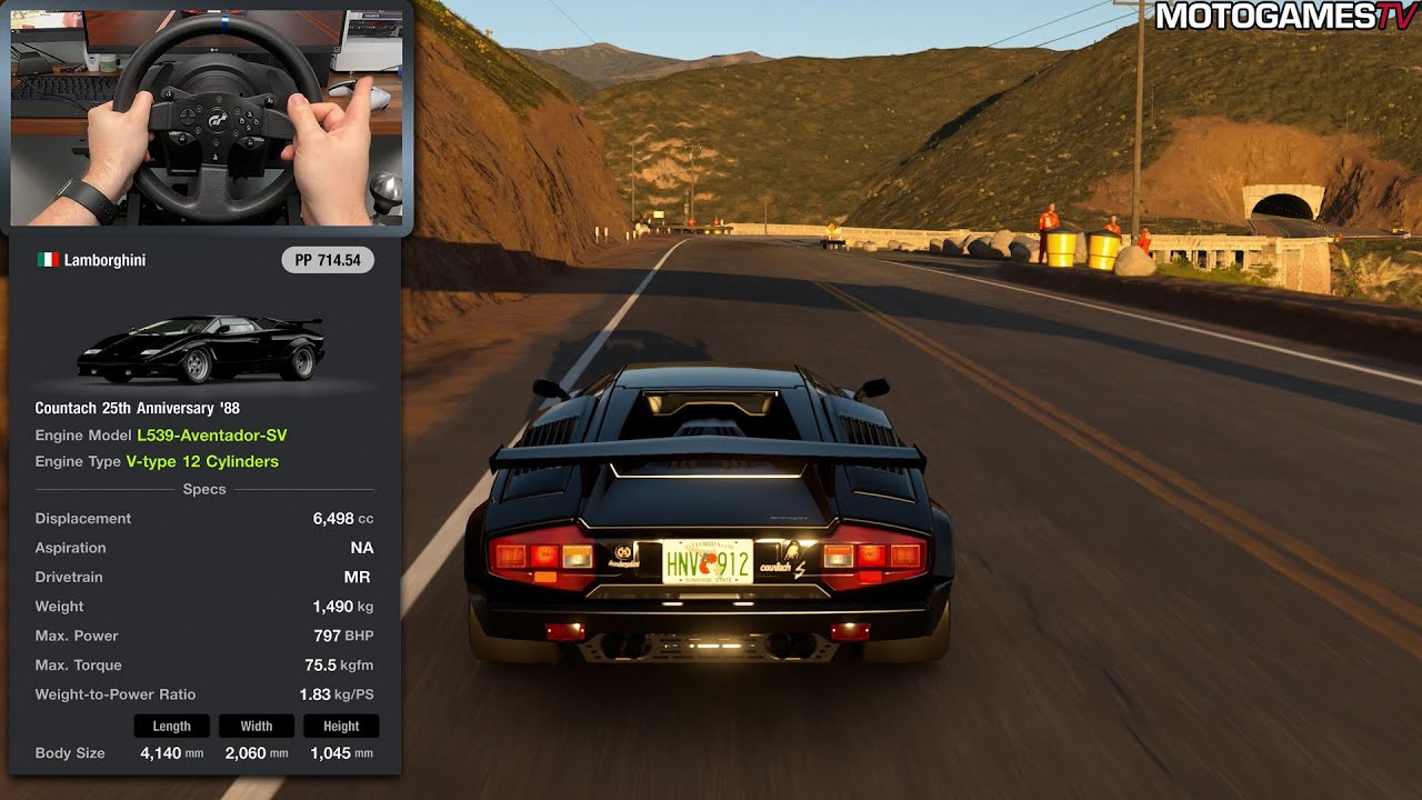 Gran Turismo 7 - Lamborghini Aventador SV Engine Swap in Lamborghini Countach '88 (797 BHP)