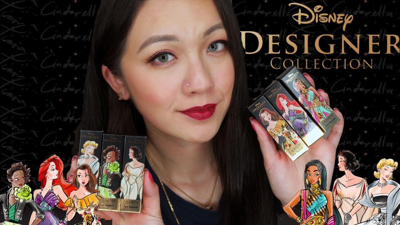 Colourpop Disney Designer Crème Lux Lipstick FULL SWATCHES & REVIEW #DisneyAndColourPop