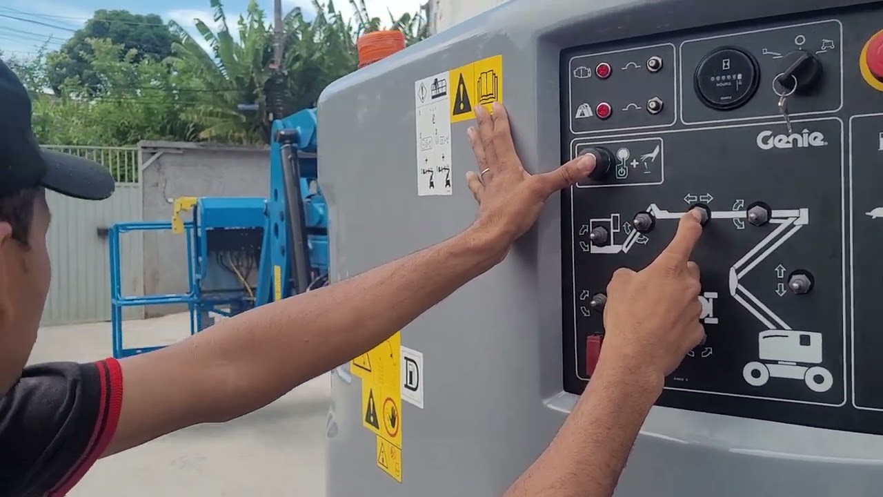 como operar ,como ligar ,a plataforma elevatória, Z45