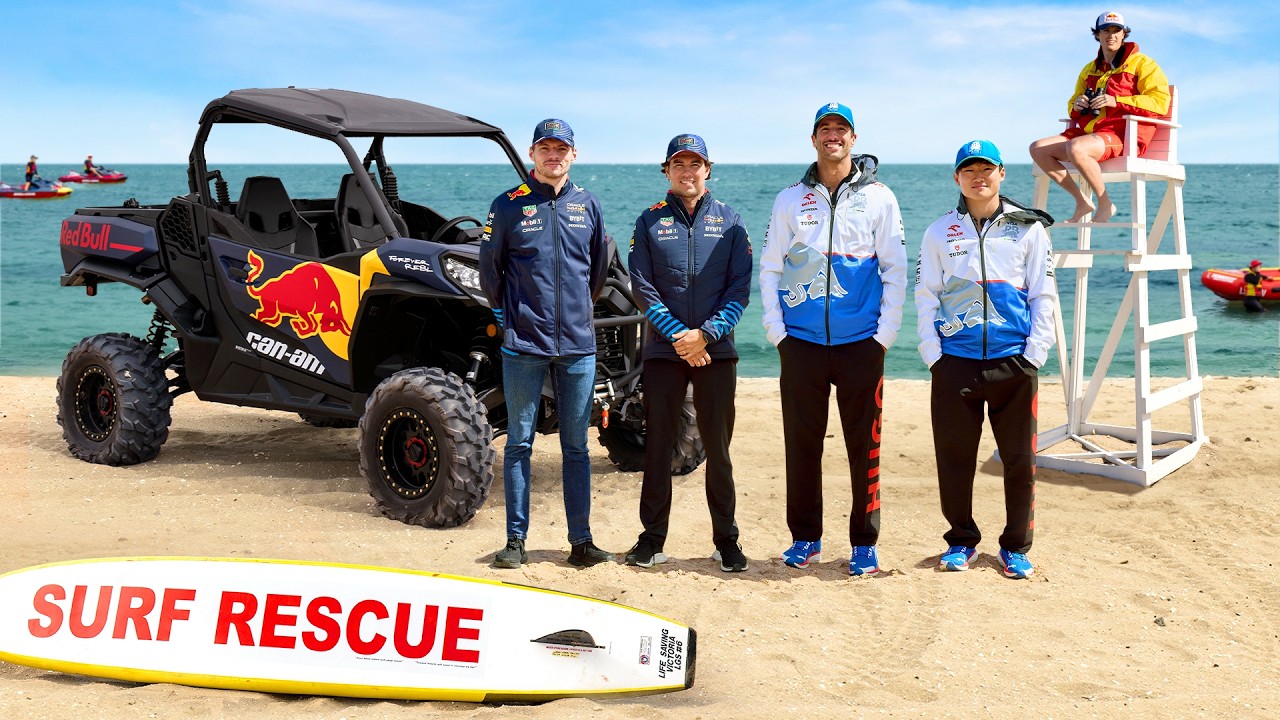 WILD F1 Driver Beach Buggy Race!  🏝️ 🏁