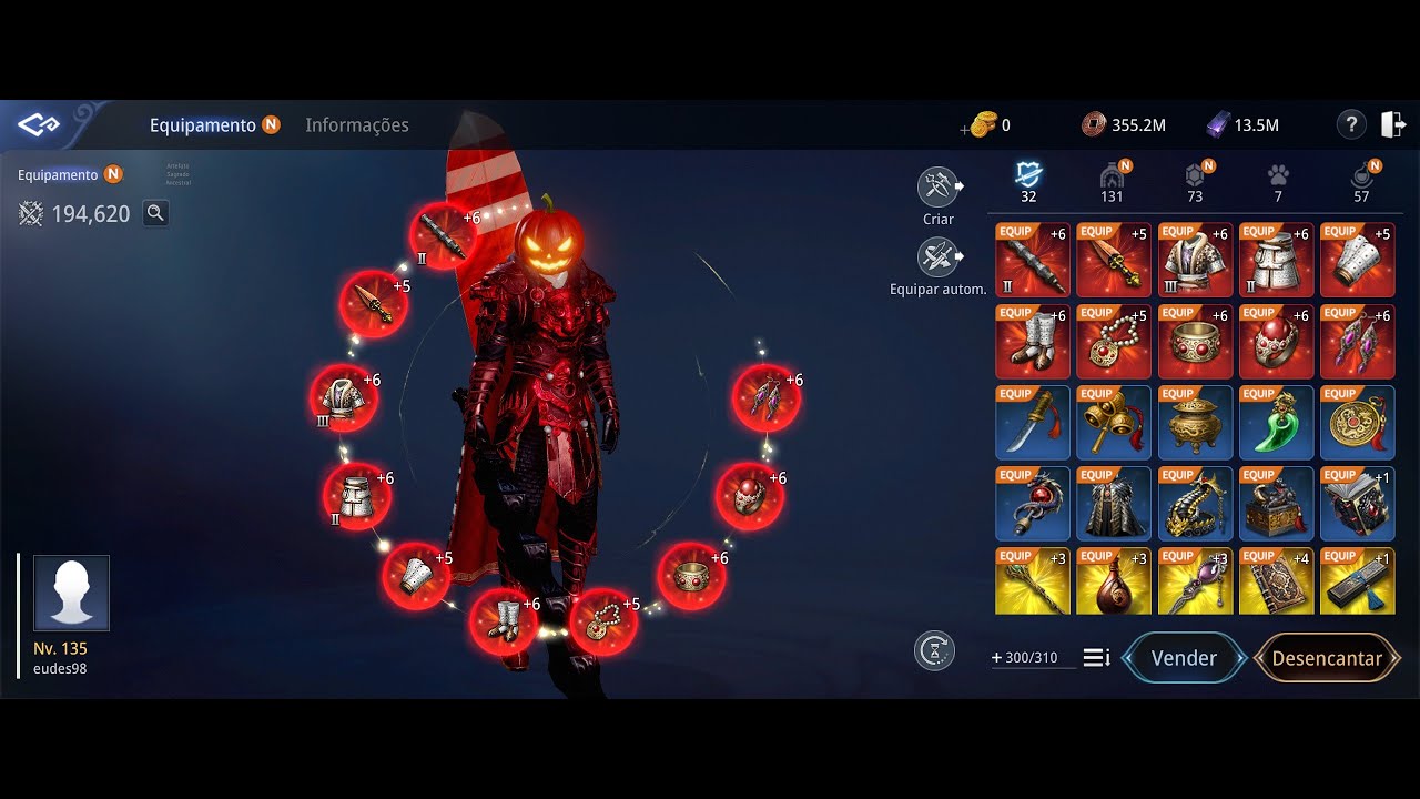 MIR4 GAMEPLAY UPANDO GUERREIRO NVL 135 200K + DE POWER