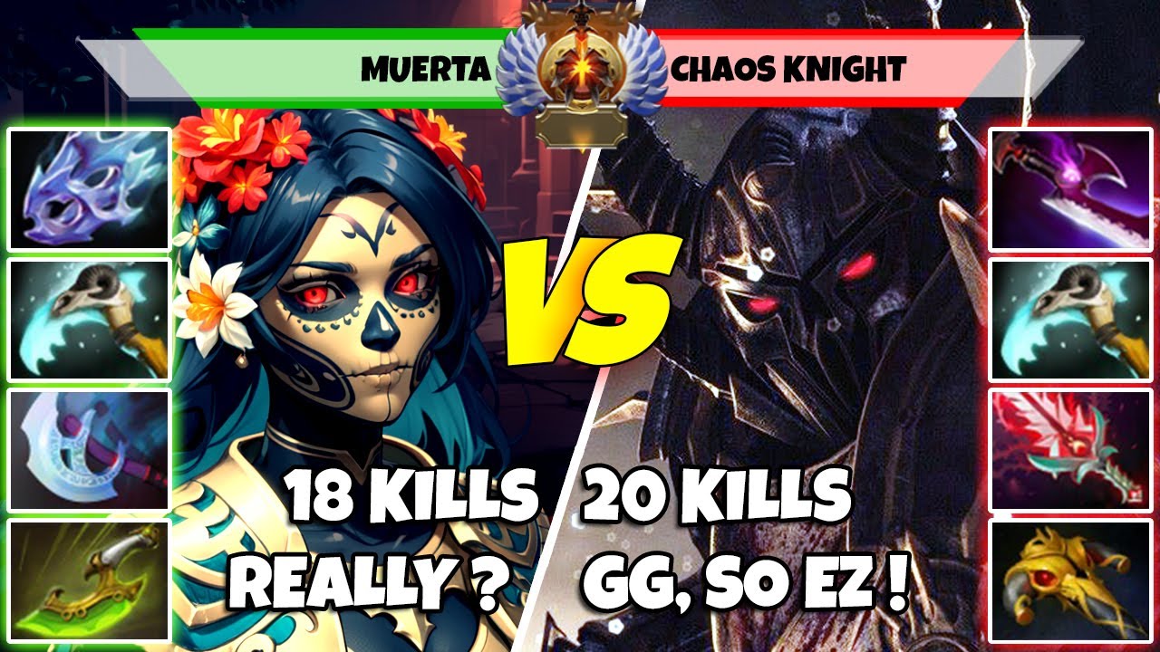 MUERTA (Mid) vs CHAOS KNIGHT (Carry) - Epic Battle Of Immortal Rank Dota 2 Players - Z Dota 2