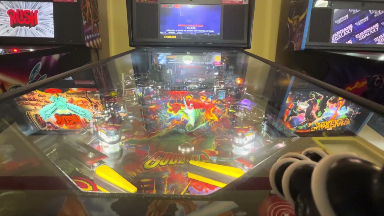Godzilla Pro Pinball at Tilt Studio inside the Sandusky Mall