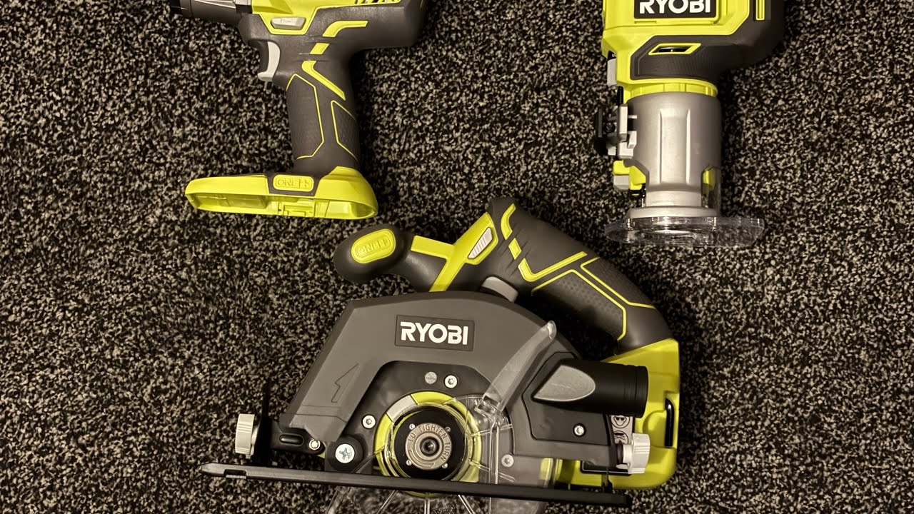 RYOBI trim Router,  Impact  Wrench and Circular Saw
