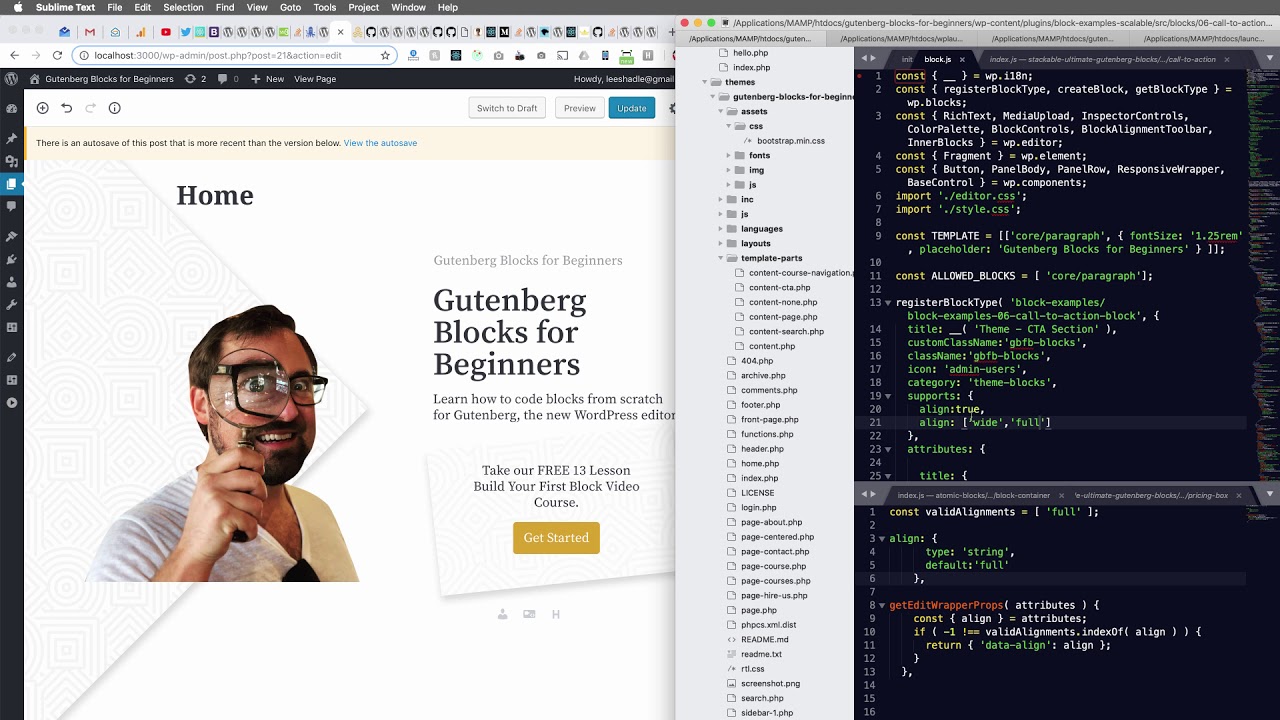 How to add full-width block alignment in Gutenberg blocks
