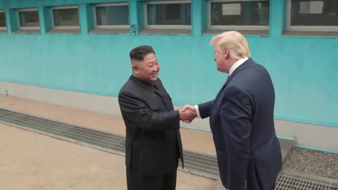 WATCH: POTUS Meets with Kim Jong Un, Steps Foot Into North Korea