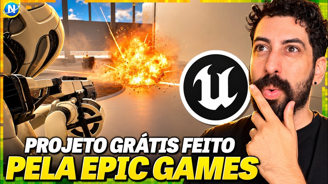 Olha ese projeto GRÁTIS da Epic Games! SISTEMA de PARTÍCULAS da Unreal Engine 5
