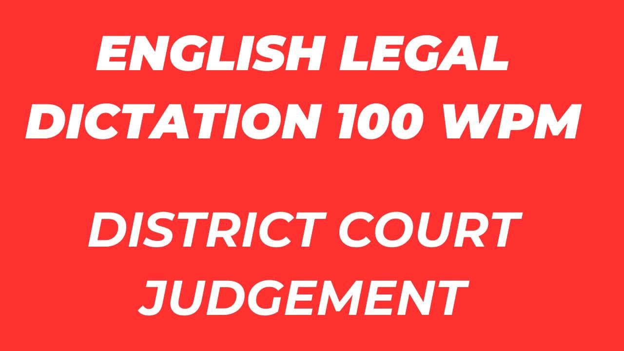 Диктант по английскому языку (100 слов в минуту) || #districtcourtdictation #highcourtdictation